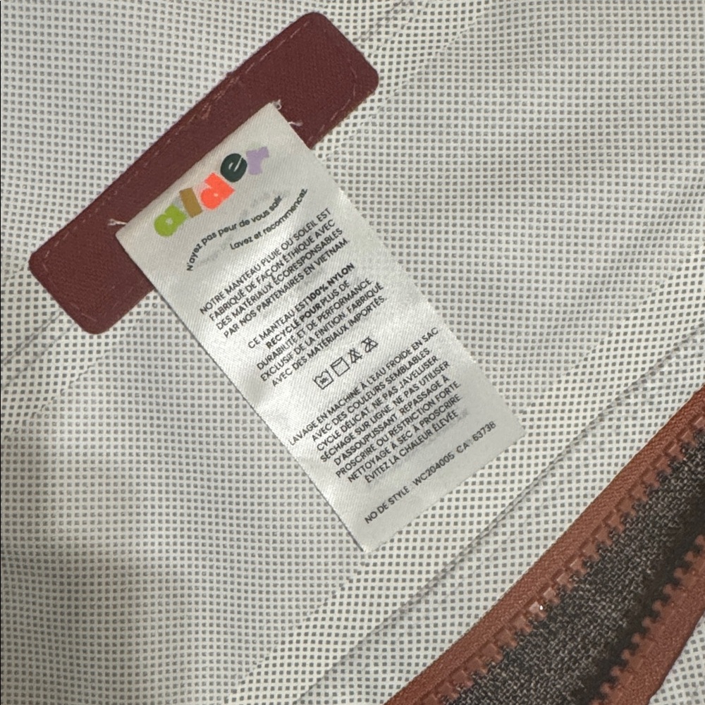 Alder Rain or Shine Waterproof Coat Clay  Gorpcore Spring Rain Jacket - Picture 11 of 12